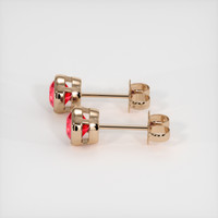 2.65 Ct.Tw. Ruby Earrings, 14K Rose Gold 3