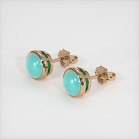 <span>1.00</span>&nbsp;<span class="tooltip-light">Ct.Tw.<span class="tooltiptext">Total Carat Weight</span></span> Gemstone Earrings, 14K Rose Gold 2