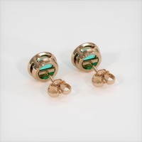 1.90 Ct.Tw. Gemstone Earrings, 14K Rose Gold 4