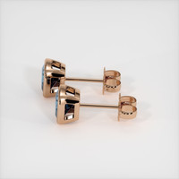 <span>1.55</span>&nbsp;<span class="tooltip-light">Ct.Tw.<span class="tooltiptext">Total Carat Weight</span></span> Sapphire Earrings, 14K Rose Gold 3