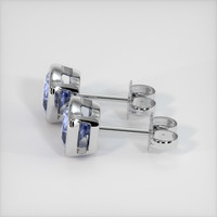 <span>2.95</span>&nbsp;<span class="tooltip-light">Ct.Tw.<span class="tooltiptext">Total Carat Weight</span></span> Sapphire Earrings, 14K White Gold 3
