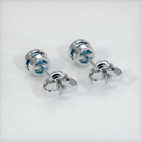 <span>0.69</span>&nbsp;<span class="tooltip-light">Ct.Tw.<span class="tooltiptext">Total Carat Weight</span></span> Sapphire Earrings, 14K White Gold 4