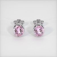 <span>3.48</span>&nbsp;<span class="tooltip-light">Ct.Tw.<span class="tooltiptext">Total Carat Weight</span></span> Gemstone Earrings, 14K White Gold 1