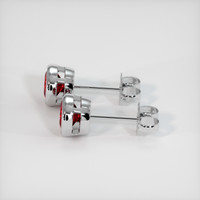 <span>3.07</span>&nbsp;<span class="tooltip-light">Ct.Tw.<span class="tooltiptext">Total Carat Weight</span></span> Ruby Earrings, 14K White Gold 3