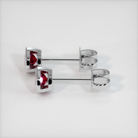 <span>0.61</span>&nbsp;<span class="tooltip-light">Ct.Tw.<span class="tooltiptext">Total Carat Weight</span></span> Ruby Earrings, 14K White Gold 3