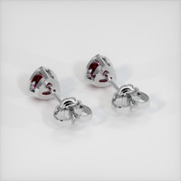 <span>0.61</span>&nbsp;<span class="tooltip-light">Ct.Tw.<span class="tooltiptext">Total Carat Weight</span></span> Ruby Earrings, 14K White Gold 4