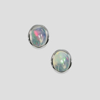 <span>2.65</span>&nbsp;<span class="tooltip-light">Ct.Tw.<span class="tooltiptext">Total Carat Weight</span></span> Multi Color Opal Earrings, 18K White Gold 1