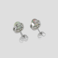 <span>2.65</span>&nbsp;<span class="tooltip-light">Ct.Tw.<span class="tooltiptext">Total Carat Weight</span></span> Multi Color Opal Earrings, 18K White Gold 4