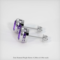 <span>1.62</span>&nbsp;<span class="tooltip-light">Ct.Tw.<span class="tooltiptext">Total Carat Weight</span></span> Gemstone Earrings, 18K White Gold 3