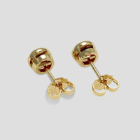 <span>1.01</span> <span class="tooltip-light">Ct.Tw.<span class="tooltiptext">Total Carat Weight</span></span> Ruby Earrings, 14K Yellow Gold 4