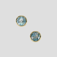<span>1.13</span> <span class="tooltip-light">Ct.Tw.<span class="tooltiptext">Total Carat Weight</span></span> Bi Color Sapphire Earrings, 14K Yellow Gold 1