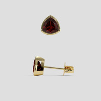 <span>1.85</span> <span class="tooltip-light">Ct.Tw.<span class="tooltiptext">Total Carat Weight</span></span> Red Garnet Earrings, 14K Yellow Gold 2