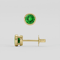 <span>1.28</span>&nbsp;<span class="tooltip-light">Ct.Tw.<span class="tooltiptext">Total Carat Weight</span></span> Tsavorite Garnet Earrings, 14K Yellow Gold 2