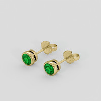 <span>1.28</span>&nbsp;<span class="tooltip-light">Ct.Tw.<span class="tooltiptext">Total Carat Weight</span></span> Tsavorite Garnet Earrings, 14K Yellow Gold 3