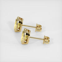 0.90 Ct.Tw. Yellow Sapphire Earrings, 14K Yellow Gold 3