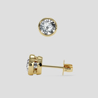 <span>2.16</span>&nbsp;<span class="tooltip-light">Ct.Tw.<span class="tooltiptext">Total Carat Weight</span></span> White Sapphire Earrings, 14K Yellow Gold 2