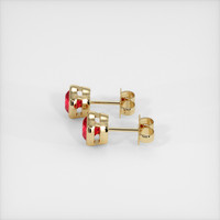 <span>0.98</span>&nbsp;<span class="tooltip-light">Ct.Tw.<span class="tooltiptext">Total Carat Weight</span></span> Ruby Earrings, 14K Yellow Gold 3