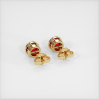 <span>0.98</span>&nbsp;<span class="tooltip-light">Ct.Tw.<span class="tooltiptext">Total Carat Weight</span></span> Ruby Earrings, 14K Yellow Gold 4
