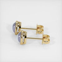 <span>1.87</span> <span class="tooltip-light">Ct.Tw.<span class="tooltiptext">Total Carat Weight</span></span> Grey Sapphire Earrings, 14K Yellow Gold 3