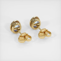 <span>1.87</span>&nbsp;<span class="tooltip-light">Ct.Tw.<span class="tooltiptext">Total Carat Weight</span></span> Grey Sapphire Earrings, 14K Yellow Gold 4