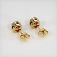 1.37 Ct.Tw. Ruby Earrings, 14K Yellow Gold 4