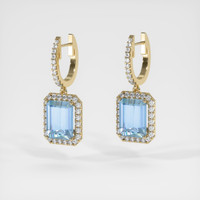 1.92 Ct.Tw. Gemstone Earrings, 14K Yellow Gold 3