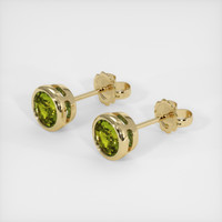 <span>2.02</span>&nbsp;<span class="tooltip-light">Ct.Tw.<span class="tooltiptext">Total Carat Weight</span></span> Gemstone Earrings, 14K Yellow Gold 2