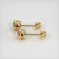 <span>0.65</span>&nbsp;<span class="tooltip-light">Ct.Tw.<span class="tooltiptext">Total Carat Weight</span></span> Ruby Earrings, 14K Yellow Gold 3