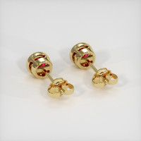 <span>0.65</span>&nbsp;<span class="tooltip-light">Ct.Tw.<span class="tooltiptext">Total Carat Weight</span></span> Ruby Earrings, 14K Yellow Gold 4