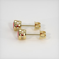 <span>1.10</span>&nbsp;<span class="tooltip-light">Ct.Tw.<span class="tooltiptext">Total Carat Weight</span></span> Ruby Earrings, 14K Yellow Gold 3