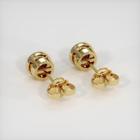 2.05 Ct.Tw. Ruby Earrings, 14K Yellow Gold 4