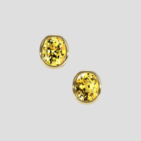 <span>7.17</span>&nbsp;<span class="tooltip-light">Ct.Tw.<span class="tooltiptext">Total Carat Weight</span></span> Yellow Sapphire Earrings, 18K Yellow Gold 1