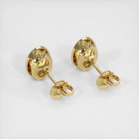 <span>0.90</span>&nbsp;<span class="tooltip-light">Ct.Tw.<span class="tooltiptext">Total Carat Weight</span></span> Sapphire Earrings, 18K Yellow Gold 4