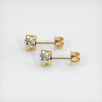 <span>0.60</span>&nbsp;<span class="tooltip-light">Ct.Tw.<span class="tooltiptext">Total Carat Weight</span></span> Sapphire Earrings, 18K Yellow Gold 3