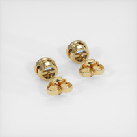 <span>0.60</span>&nbsp;<span class="tooltip-light">Ct.Tw.<span class="tooltiptext">Total Carat Weight</span></span> Sapphire Earrings, 18K Yellow Gold 4