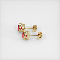 <span>0.98</span>&nbsp;<span class="tooltip-light">Ct.Tw.<span class="tooltiptext">Total Carat Weight</span></span> Ruby Earrings, 18K Yellow Gold 3