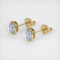 <span>1.87</span> <span class="tooltip-light">Ct.Tw.<span class="tooltiptext">Total Carat Weight</span></span> Grey Sapphire Earrings, 18K Yellow Gold 2
