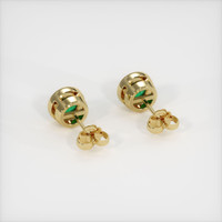 <span>1.64</span>&nbsp;<span class="tooltip-light">Ct.Tw.<span class="tooltiptext">Total Carat Weight</span></span> Emerald Earrings, 18K Yellow Gold 4