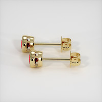 <span>1.14</span> <span class="tooltip-light">Ct.Tw.<span class="tooltiptext">Total Carat Weight</span></span> Ruby Earrings, 18K Yellow Gold 3