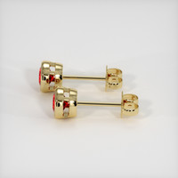 <span>1.30</span>&nbsp;<span class="tooltip-light">Ct.Tw.<span class="tooltiptext">Total Carat Weight</span></span> Ruby Earrings, 18K Yellow Gold 3