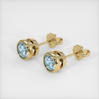 1.79 Ct.Tw. Gemstone Earrings, 18K Yellow Gold 2