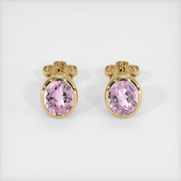3.48 Ct.Tw. Gemstone Earrings, 18K Yellow Gold 1