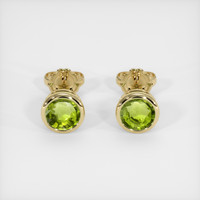 <span>2.02</span>&nbsp;<span class="tooltip-light">Ct.Tw.<span class="tooltiptext">Total Carat Weight</span></span> Gemstone Earrings, 18K Yellow Gold 1