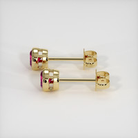 0.87 Ct.Tw. Ruby Earrings, 18K Yellow Gold 3