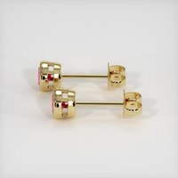 0.85 Ct.Tw. Ruby Earrings, 18K Yellow Gold 3