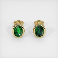 1.46 Ct.Tw. Gemstone Earrings, 18K Yellow Gold 1