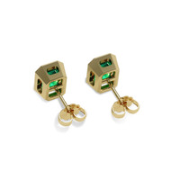 2.01 Ct.Tw. Emerald Earrings, 18K Yellow Gold 4