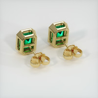 1.66 Ct.Tw. Emerald Earrings, 18K Yellow Gold 4
