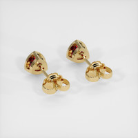 0.61 Ct.Tw. Ruby Earrings, 18K Yellow Gold 4