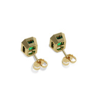 1.83 Ct.Tw. Emerald Earrings, 18K Yellow Gold 4